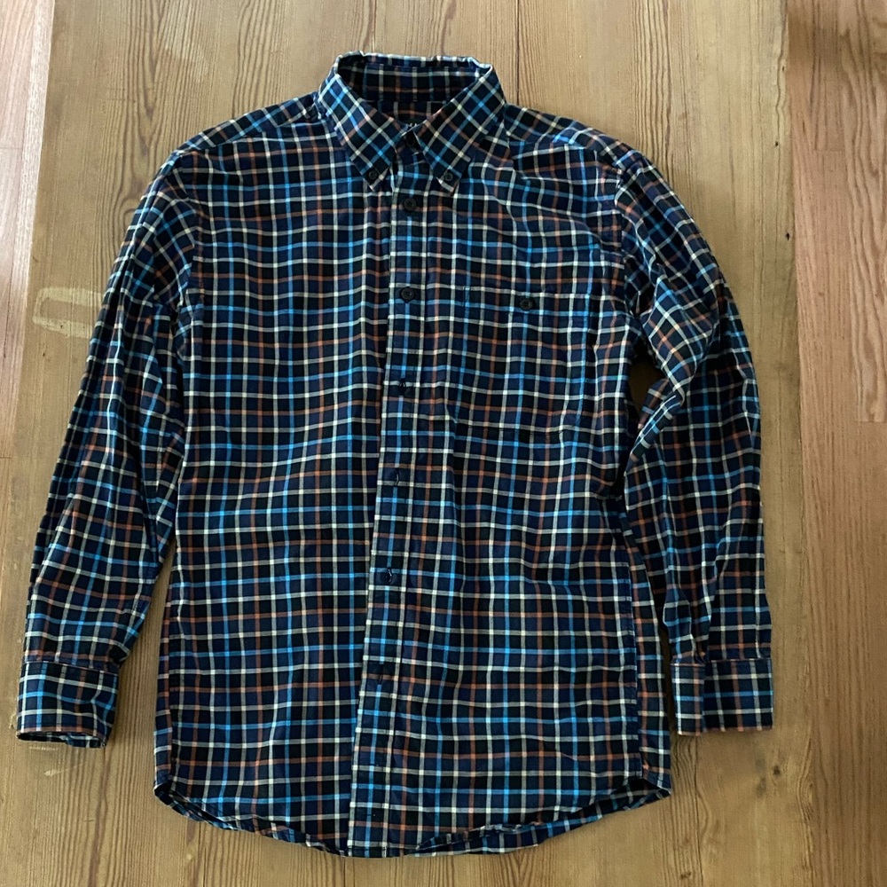 Orvis plaid shirt, size large.